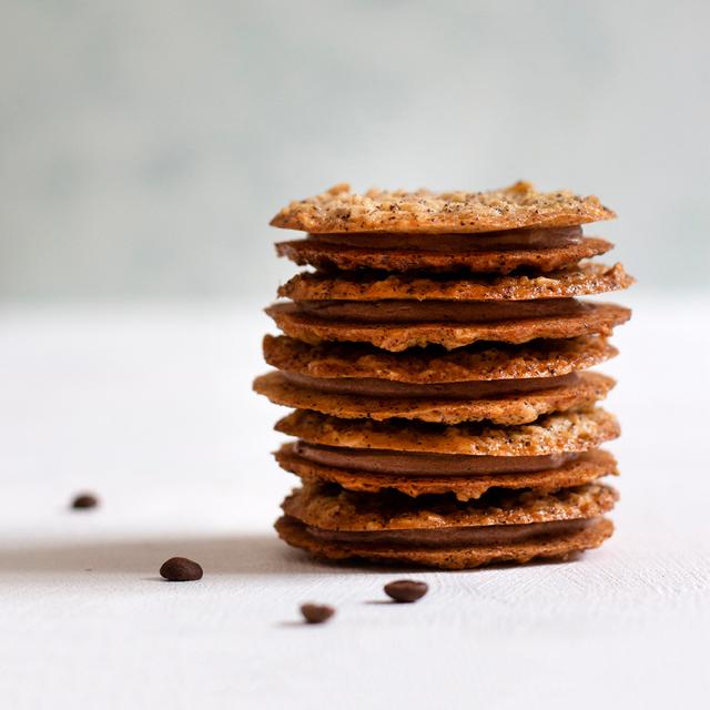 Stablede havregrynscookies med kaffecreme til inspiration