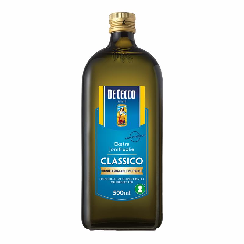 De Cecco Extra Jomfru Olivenolie 6 x 500 ml